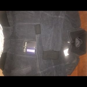 Black Sued Jacket Men’s 3X